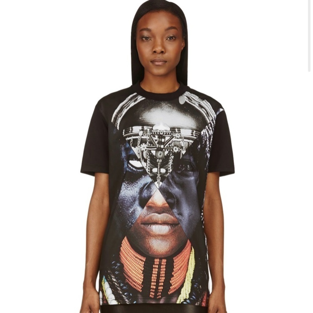 GIVENCHY Sz XS Tribal Spring/Summer  2014 Collection T-Shirt Tee